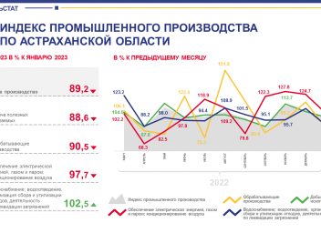 Индекс промышленного производства в России 2023. Госстатистика.